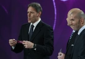 Marco van Basten, Gianni Infantino and Zinedine Zidane