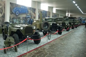 The exhibits of the Museum of Early Soviet vehicles