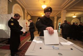 Servicemen of the Black sea fleet of Russia