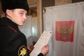 Servicemen of the Black sea fleet of Russia