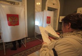 Elector near polling-booths