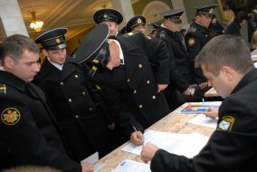 Servicemen of the Black sea fleet of Russia