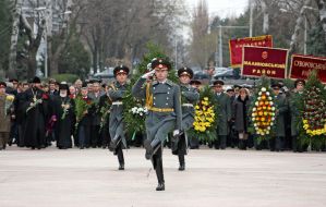 The wreath-laying ceremony