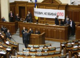 Blocking of the Presidium of the Ukrainian Parliament