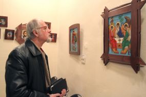 Visitor of exhibition