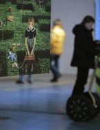 At the photo exhibition "The Emerald Series"