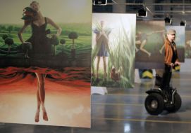 Sergey Poyarkov at the photo exhibition "The Emerald Series"