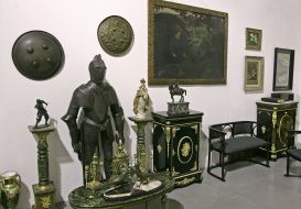 Exhibits of Large antique salon exhibition 