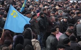 Участники митинга