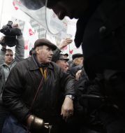 The clash between police and supporters of Timoshenko