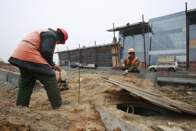 Building of new terminal in Zhulyany