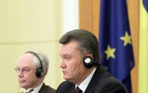 Herman van Rompuy and Victor Yanukovich