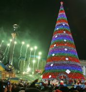 Засвічення головної новорічної ялинки країни