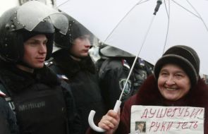 Timoshenko supporter of the men and "Berkut"