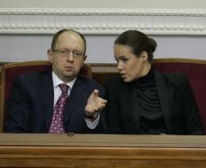 Natalya Korolevskaya and Arseniy Yatsenyuk