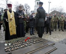 Funeral service on occasion of 32th anniversary of bringing soviet troops to Afghanistan 
