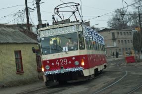 Новогодний трамвай