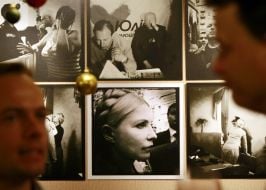 Visitors of photo exhibition