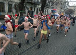 Учасники оздоровчої передноворічної пробіжки