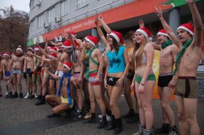 Учасники оздоровчої передноворічної пробіжки