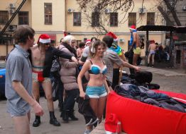 Учасники оздоровчої передноворічної пробіжки