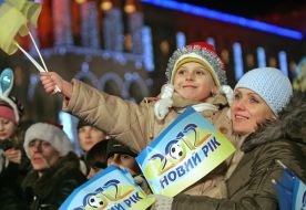 Kievans celebrate New Year