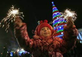 Kievans celebrate New Year