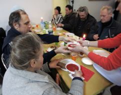Christmas dinner for homeless and poor