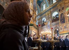 Christmas liturgy is in Pochaev Lavra