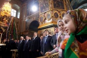 Різдвяна літургія в Свято-Успенській Почаєвській ЛавріУспенській