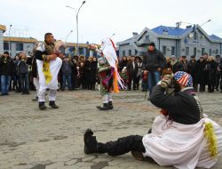 Участники празднования Рождества