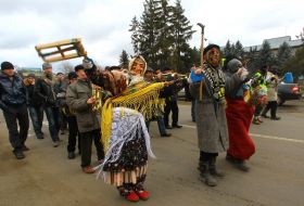 Участники празднования Рождества