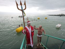 Участники слёта моржей