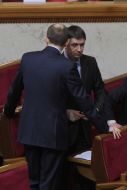Arseniy Yatsenyuk and Andrey Parubiy