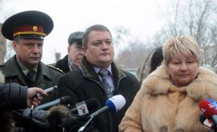 Ivan Pervushkin, Dmitriy Kurushin and Raisa Moiseenko