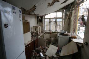 The consequences of explosion of gas in the private house