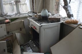 The consequences of explosion of gas in the private house