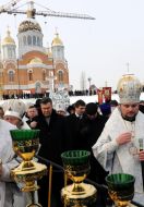 Участники богослужения