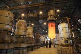Stove area on the production of titanic sponge