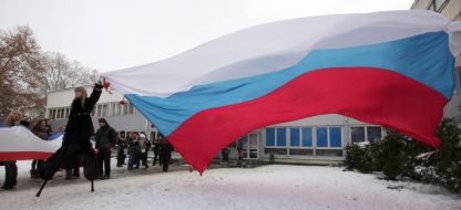 Enormous flag of Russia
