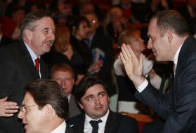 Viktor Pinchuk, Hans-Juergen Gaymzet and Markiyan Lubkivskiy