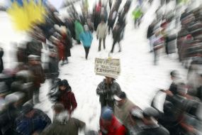 Мітинг опозиції з нагоди Дня Соборності та Свободи