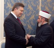 Viktor Yanukovych and Sheikh Ahmad Tamim