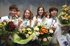 Maksim Nikitin, Aleksandra Nazarova, Mariya Dolgopolova and Yaroslav Paniot