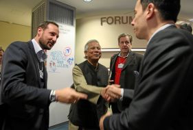 Haakon Magnus and Muhammad Yunus