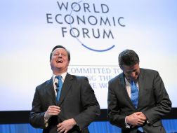 David Cameron and Sebastian Coe