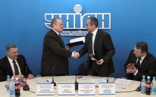 Valeriy Sergovskiy, Ivan Usichenko, Jean-Noel Reno and Andrey Bublik