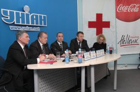 Valeriy Sergovskiy, Ivan Usichenko, Jean-Noel Reno and Andrey Bublik