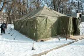 Пункт обогрева в Запорожье