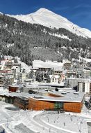 View of the mountain resort